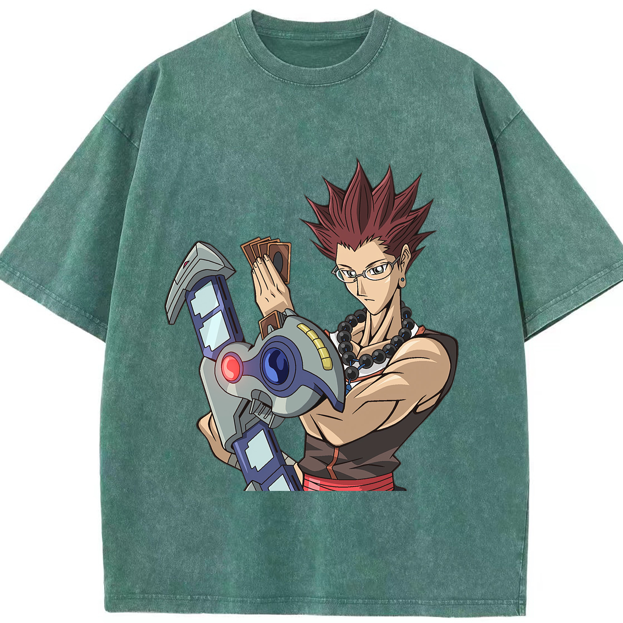 （画像用） 遊☆戯☆王 Yu-Gi-Oh! 綿100% ヴィンテージ風 半袖Tシャツ（フロントプリント）